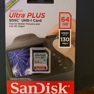 (Ultra plus) sandisk 64gb speed up to 130mb